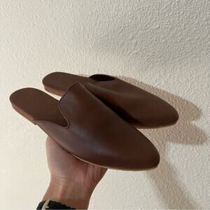 Liberte the modern mule Brown leather slip on slides mules 5
